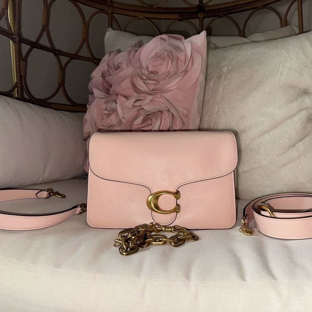 Coach Chain Tabby Light Blush Pink